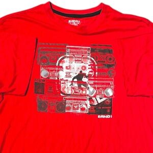 AND1 FRUTIGER METRO Y2k STREETWEAR RED T-SHIRT NWT LARGE